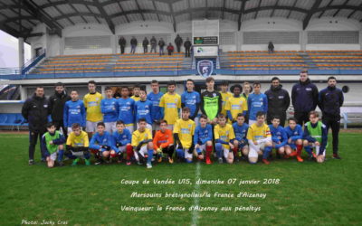 ÉQUIPE U 15   dimanche 7 janvier 2018 match contre Aizenay (ph)